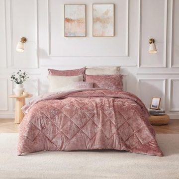 Intelligent Design Twin Comforter Set, Velvet Comforter Set , Luxury Diamond Quilting Comforter Set,...