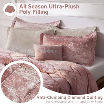 Luxury Velvet Twin Comforter Set for All Seasons