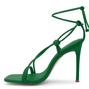 Shoe Land SL-Melody Stylish Lace-Up Heels for Every Occasion