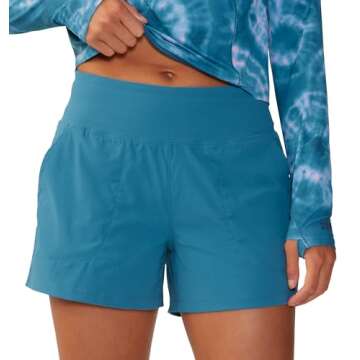 Mountain Hardwear Women's Standard Dynama/2 Short, Baltic Blue, Medium