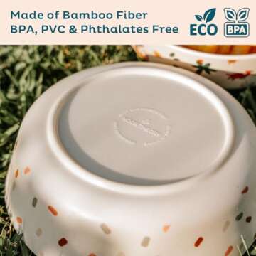 Nook Theory Bamboo Bowls for Kids - Safe & Stylish 4 Pack