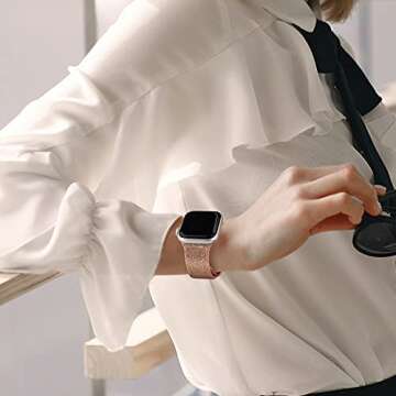 YILED Bands for Apple Watch SE 40mm 44mm 8 PACK Soft Silicone