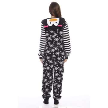 6255 - L Just Love Adult Onesie / Pajamas, Penguin, Large
