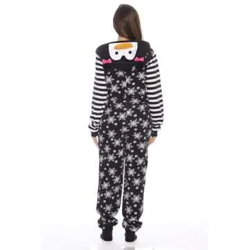 6255 - L Just Love Adult Onesie / Pajamas, Penguin, Large