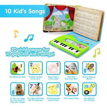 BEST LEARNING My First Piano Book - Award-Winning Educational Musical Toy for Kids