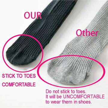 CECORC Baby Girls Tights Toddler Cable Knit Leggings Infants Stockings Cotton Pantyhose，6-12 Month...