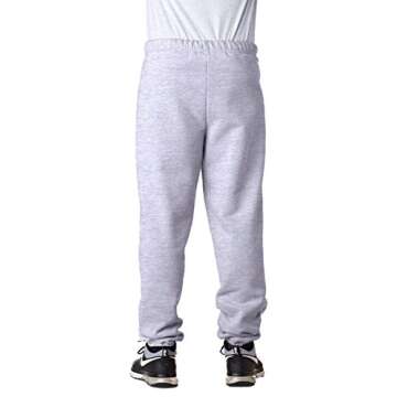 Jerzees 8 oz Sweatpant (973M) No Pockets Available in 10 Colors - White 973M S