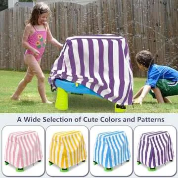 Okcool Kids Water Table Cover Fit Water Table,Outdoor Water Table Toys Cover for Water Table for Toddlers 1-3, A Wide Selection of Cute Colors and Patterns