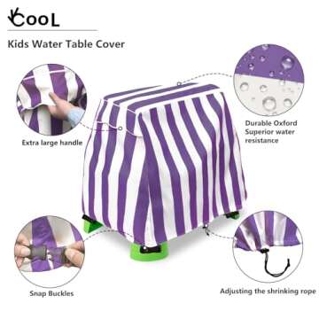 Okcool Kids Water Table Cover Fit Water Table,Outdoor Water Table Toys Cover for Water Table for Toddlers 1-3, A Wide Selection of Cute Colors and Patterns