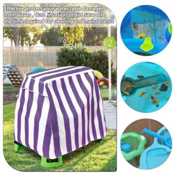 Okcool Kids Water Table Cover Fit Water Table,Outdoor Water Table Toys Cover for Water Table for Toddlers 1-3, A Wide Selection of Cute Colors and Patterns