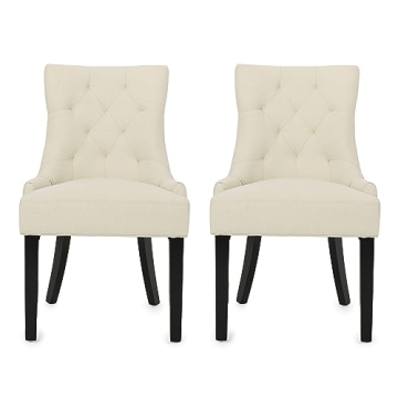 Christopher Knight Home Hayden Tufted Fabric Dining / Accent Chairs - 2-Pcs Set