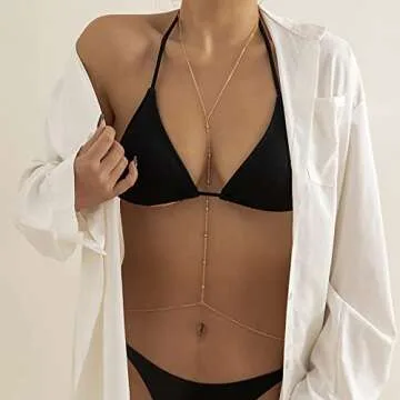 Elegant Gold Body Chain Jewelry for Women - Versatile and Durable