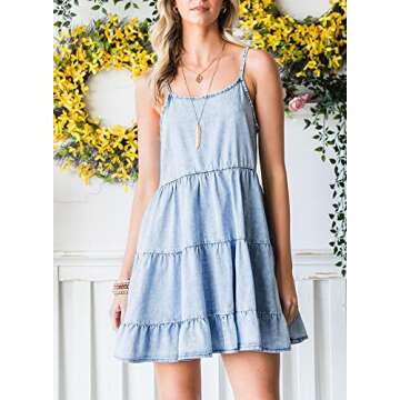 Cute Summer Denim Cami Dress for Women - Chic & Comfy