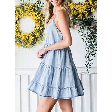Cute Summer Denim Cami Dress for Women - Chic & Comfy