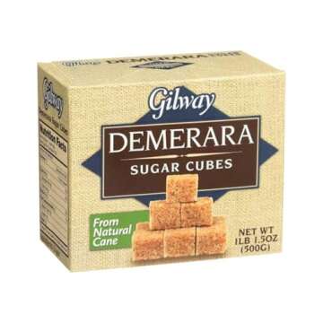 Gilway Demerara Sugar Cubes | From Natural Cane Sugar | 17.6 oz (500g) each [Pack of 2]