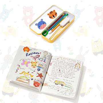 FRIUSATE 34Pcs 5D Diamond Art Painting Stickers Kits for Kids, Mosaic Sticker Numbers Kits Easy to DIY Creative Mosaic Kit for Kids and Adult Beginners