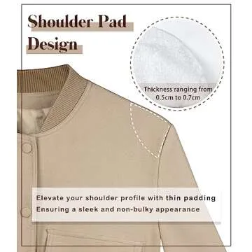 Modegal Women's Cropped Varsity Bomber Jacket