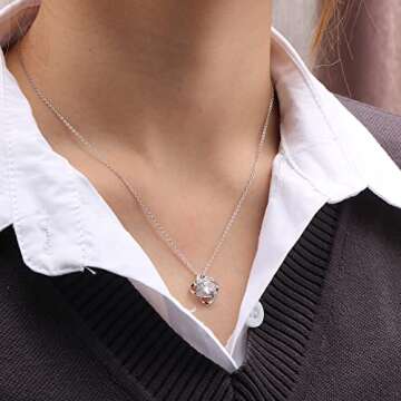 JoycuFF Mom Gifts from Daughter Son Birthday Mothers Day Necklace for Best Mother Mum Birthday Chris...