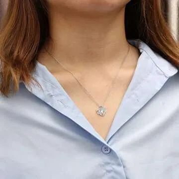 JoycuFF Mom Birthday & Mother's Day Necklace 925 Silver