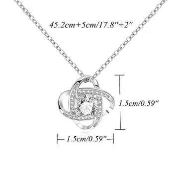 JoycuFF Mom Birthday & Mother's Day Necklace 925 Silver