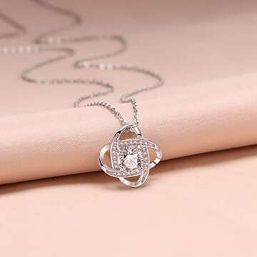 JoycuFF Mom Gifts from Daughter Son Birthday Mothers Day Necklace for Best Mother Mum Birthday Christmas Pendant from Son 925 Sterling Silver Jewelry