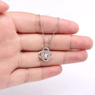 JoycuFF Mom Birthday & Mother's Day Necklace 925 Silver