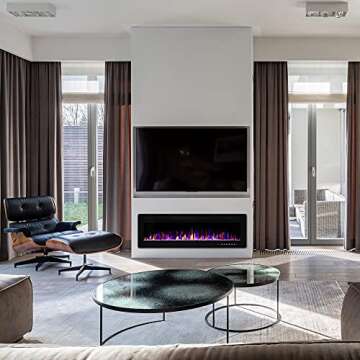 Electactic 36in Electric Fireplace with Adjustable Flames