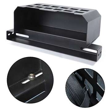 Rear Molle Panel Trunk Side Cargo Rack Shelf Organizer Storage Tray Basket Metal Cargo Holder for Jeep Wrangler TJ JK JL