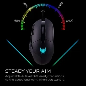 Acer Predator Cestus 315 Gaming Mouse - Adjustable DPI & Custom Controls