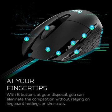 Acer Predator Cestus 315 Gaming Mouse - Adjustable DPI & Custom Controls