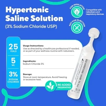 NAVEH PHARMA 3% Saline Solution for Nebulizer Use