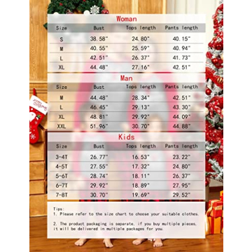 AGERWAY Family Christmas Pajamas Matching Sets 2023