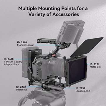 SmallRig R5/R6/R5 C Cage Kit for Canon R5/R6/R5 C, Camera Handheld Kit with Top Handle and Cable Clamp - 3830