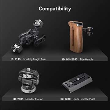 SmallRig R5/R6/R5 C Cage Kit for Canon R5/R6/R5 C, Camera Handheld Kit with Top Handle and Cable Clamp - 3830