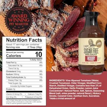G Hughes Sugar Free BBQ Sauce - Hickory & Original Pack