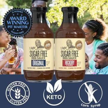 G Hughes Sugar Free BBQ Sauce - Hickory & Original Pack