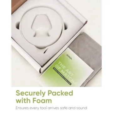 Joiish Matcha Bowl Set with Whisk Holder - Ivory White