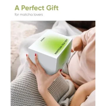 Joiish Matcha Bowl Set with Whisk Holder - Ivory White