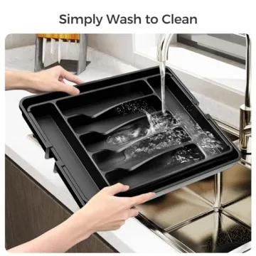 Ukeetap Expandable Silverware Organizer for Kitchen Drawers