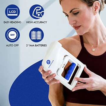 Handexer Grip Strength Tester 265lb/120kg, Digital Hand Dynamometer FDA Registered with Backlit LCD for Grip Strength Testing and Training