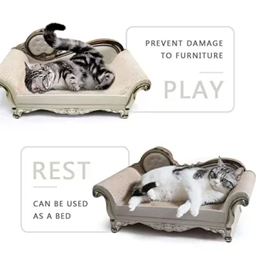 SONGWAY Cat Scratcher Sofa Bed for Comfortable Cat Relaxation
