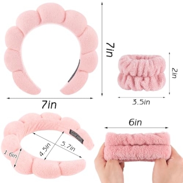 Zkptops Spa Headband Wristband Set - Stylish & Functional