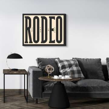 Framed Western Wall Art Vintage Southwestern Canvas Wall Decor This Ain't My First Rodeo Wall Art So...