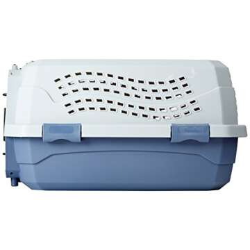 Amazon Basics 2-Door Pet Carrier for Travel with Cats and Dogs