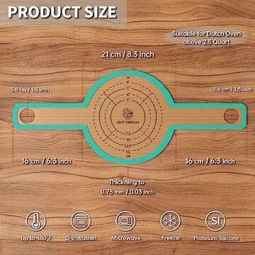 GUYDREMAT Bread Sling - Perfect Silicone Baking Mat for Sourdough Bread Baking – Superior Cast in ...