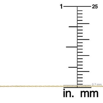 Kooljewelry 10k Yellow Gold Singapore Chain Pendant Necklace (0.7 mm, 18 inch)