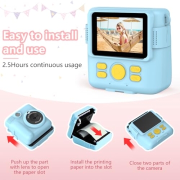 Radekly Instant Print Camera for Kids Ages 3-12