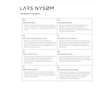 Stylish LARS NYSØM Insulated Water Bottle for All Drinks