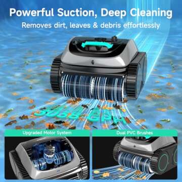 (2025 Upgrade) WYBOT C1 Pool Robot Vacuum for Inground Pools, 4-in-1 Cordless Robotic Pool Cleaner L...