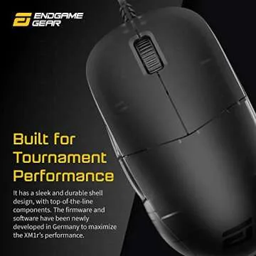 ENDGAME GEAR XM1r Gaming Mouse, Programmable Mouse with 5 Buttons and 19,000 DPI, Dark Frost